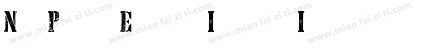 NewPressErodedItalic Italic字体转换